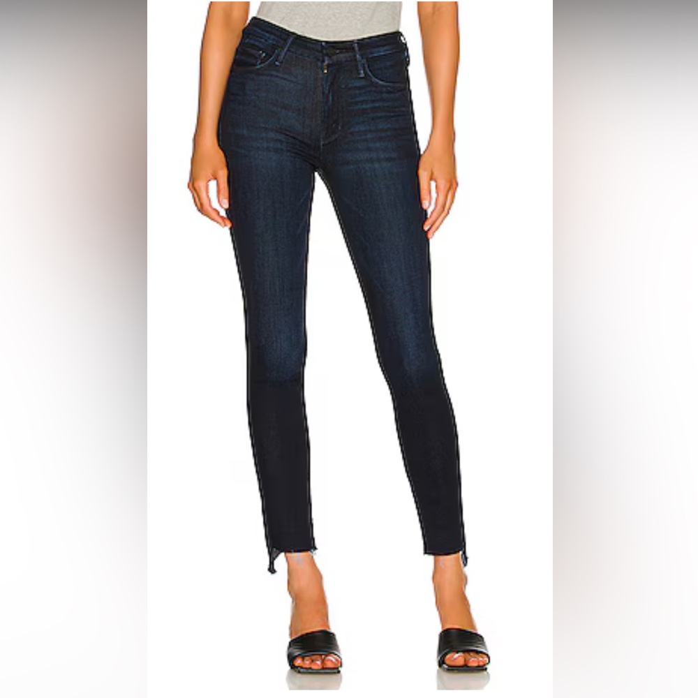 Mother Jeans Looker Two Step Fray Ankle Women’s 25 New Without Tags Dark Wash!